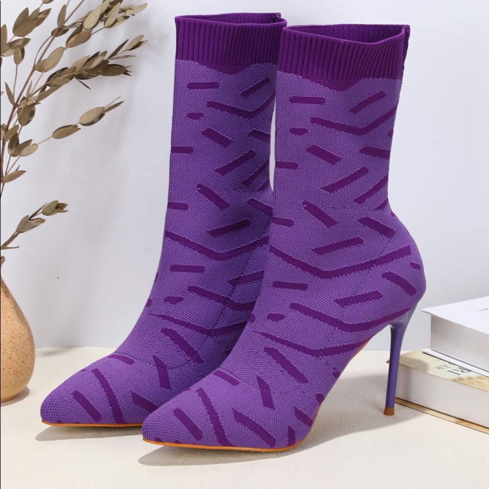 EGO- RICOCHET PURPLE PRINT KNIT - Picture 12 of 14